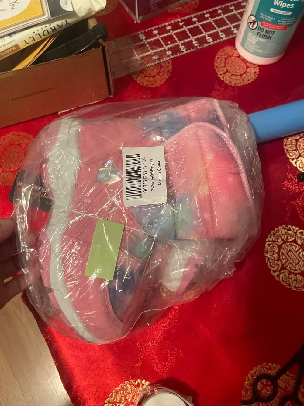 Kids Pink Galaxy Winter Boots